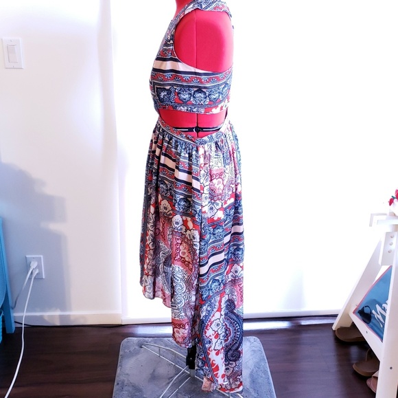 NWOT K by Kersh High-Low Cutout Dress - XL - Picture 2 of 5